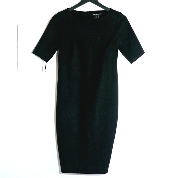 A Pea In The Pod Black Textured Pencil Maternity Black Dress Women Size M - Picture 2 of 6